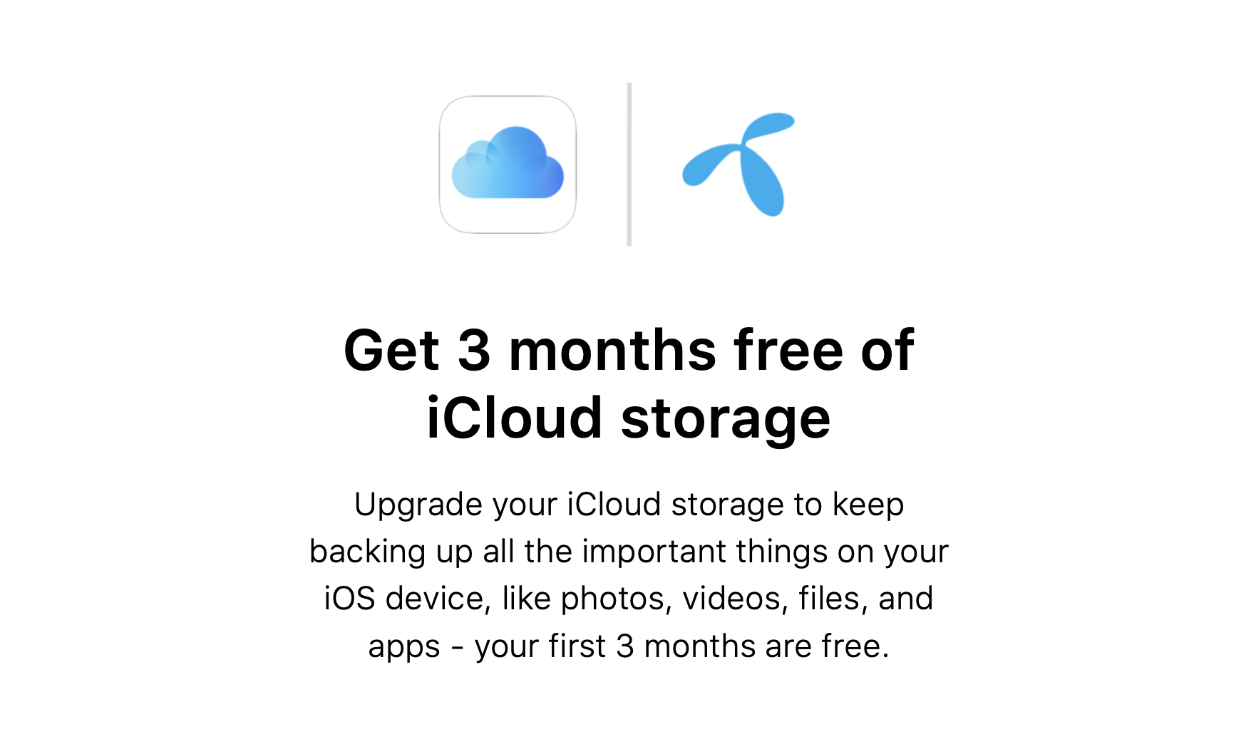 dtac แจกฟรี iCloud 50 GB นานสามเดือน